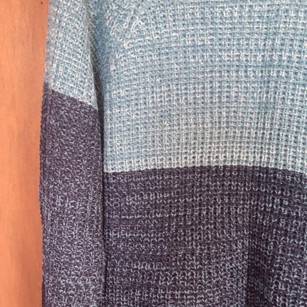 Jason Maxwell sweater color block stripes casual fall winter office 1X - Picture 12 of 16